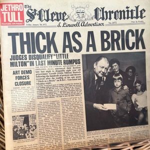 Vintage thick as a brick vinyl